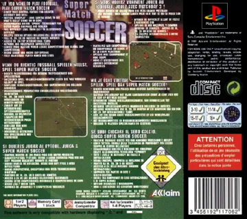 Super Match Soccer (EU) box cover back